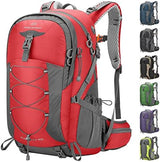 Maelstrom Hiking Backpack,Camping Backpack,40L Waterproof Hiking Daypack with Rain Cover,Lightweight Travel Backpack,Red