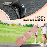 Golf Travel Bags for Airlines with Adjustable Support Rod and Detachable Shoulder Straps, Soft Foldable Golf Club Travel Covers, 900D Heavy Duty Oxford -Universal Size