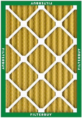 Filterbuy 20x25x2 Air Filter MERV 11 Allergen Defense (4-Pack), Pleated HVAC AC Furnace Air Filters Replacement (Actual Size: 19.50 x 24.50 x 1.75 Inches)