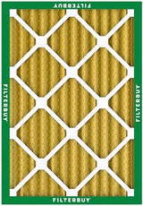 Filterbuy 20x25x2 Air Filter MERV 11 Allergen Defense (4-Pack), Pleated HVAC AC Furnace Air Filters Replacement (Actual Size: 19.50 x 24.50 x 1.75 Inches)