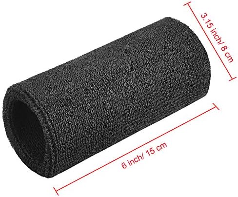 WILLBOND 6 Inch Wristbands Paris Sports Competitions Supplies Sport Long Wrist Bands Sweatband Elastic Athletic for Gym Tennis Outdoor Activity