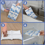 Dry Ice Packs for Shipping FDA Registered Non-Stick for Food TUV and SGS Tests Double-Sided Absorption Long Lasting Shipping Cold Packs for Coolers Lunch Bags Freezer