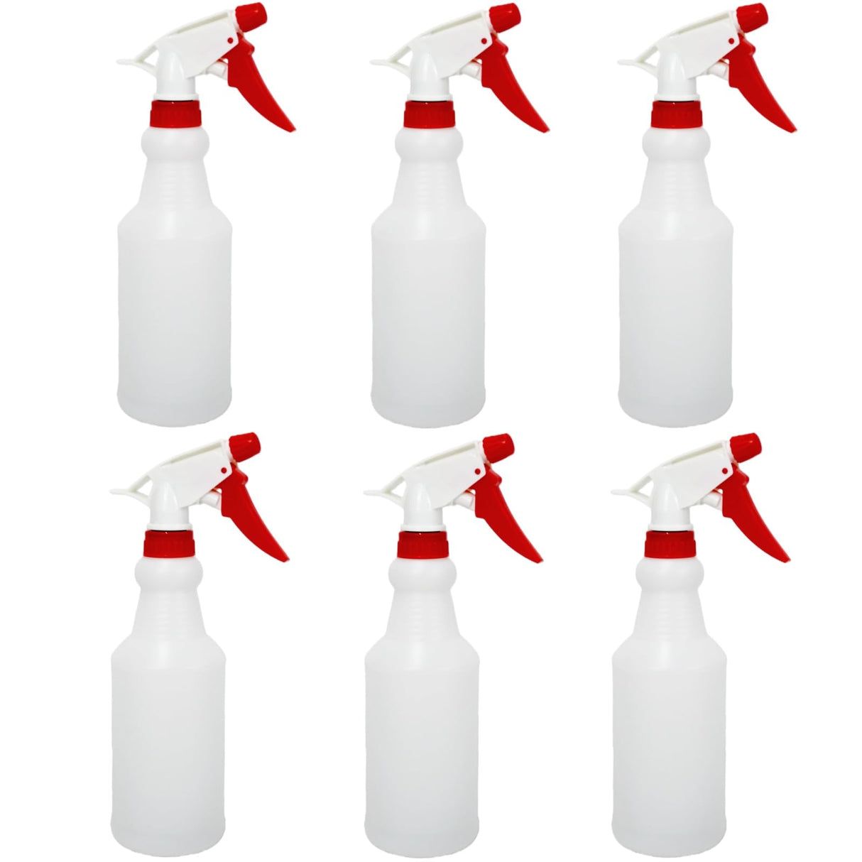 Brsazee 6 Pack 16oz Spray Bottles, Reusable Fine Mist Water Sprayer for Plants, Cleaning, High Output Ultrafine Misting Plastic Spray Bottles for Water, Salon, Garden, Kitchen and Bathroon