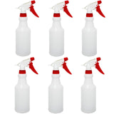 Brsazee 6 Pack 16oz Spray Bottles, Reusable Fine Mist Water Sprayer for Plants, Cleaning, High Output Ultrafine Misting Plastic Spray Bottles for Water, Salon, Garden, Kitchen and Bathroon