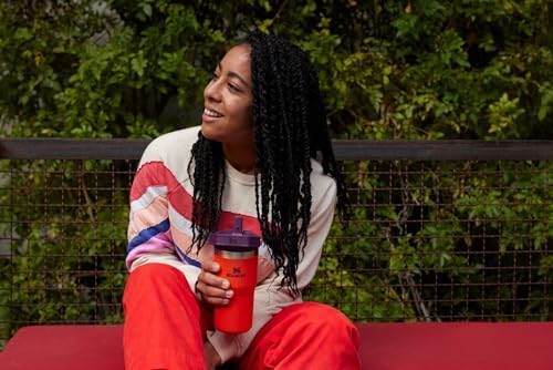 Stanley IceFlow Fast Flow Water Bottle | Angled Spout Lid | Lightweight & Leakproof for Travel & Sports | Insulated Stainless Steel | BPA-Free