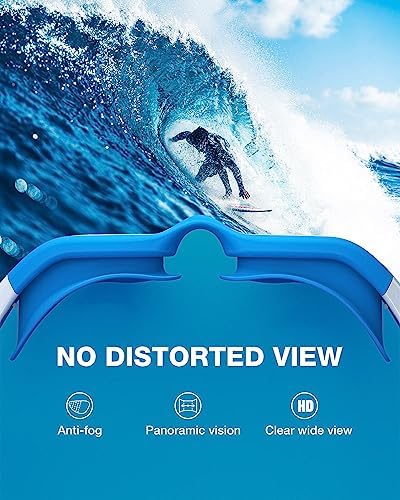 ZIONOR G1 Polarized Swimming Goggles for Unisex Adult Women Anti Fog 100% Anti UV Diving Goggles