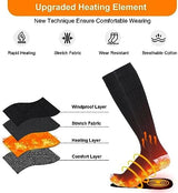Heated Socks for Men Women - Rechargeable, Washable, 5000mAh Battery With 4 Heating Levels for Hunting, Camping, Hiking, Walking, Fishing, Cycling, Outdoor Work