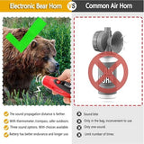 120dB Electronic Air Horn with Compass & Thermometer- Bear Horn to Scare Bears - Self Defense for Hiking