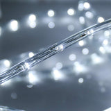 33ft LED Rope Lights, 110V 2 Wire Connectable Christmas Rope Lights Outdoor,240 LED Waterproof Indoor Outdoor White Rope Lights for Outside, Deck, Patio, Pool, Landscape Lighting (Daylight White)