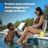 Step2 Foldable Adult Flip Seat, Portable Outdoor Chair for Poolside, Tailgating, Camping, Picnic Chair, Provides Back Support When Sitting on Ground, White