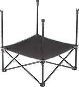 Portable Folding Picnic Table with Bench Storage for Tailgating - Black