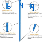 8 Pack Tent Stakes Heavy Duty 12 inch Steel Tent Pegs for Camping Unbreakable and Inflexible