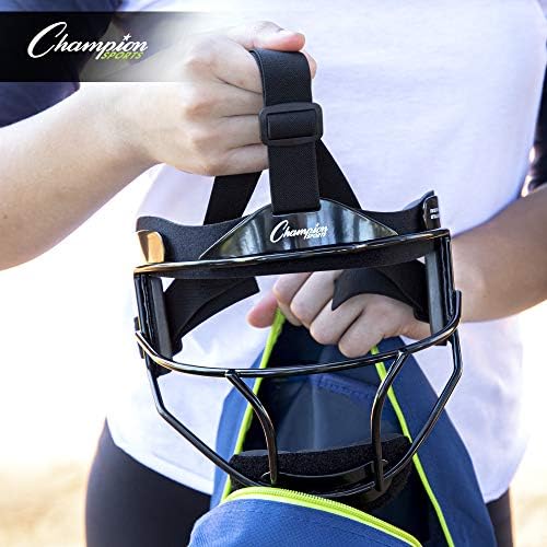 Champion Sports Steel Softball Face Mask - Classic Fielders Masks for Adults - Durable Head Guards - Premium Sports Accessories for Indoors and Outdoors - Multiple Styles