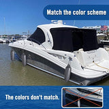 Affordura Boat Fender 4 Pack Boat Bumpers Fenders with 4 Ropes, Boat Bumpers for Pontoon Boat Fenders Inflatable