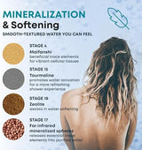 Aquahomegroup AHG20 20 Stage Vitamin C E for Hard High Output Shower Remove Chlorine and Fluoride-2 Cartridges Included-Consistent Water Flow Showerhead Filter, Bronze