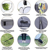 Leader Accessories Pop Up Shower Tent Dressing Changing Room Privacy Portable Camping Shelters 4' x 4' x 78" H Extra-Large Space