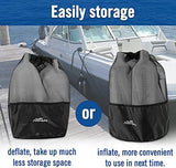 Affordura Boat Fender 4 Pack Boat Bumpers Fenders with 4 Ropes, Boat Bumpers for Pontoon Boat Fenders Inflatable