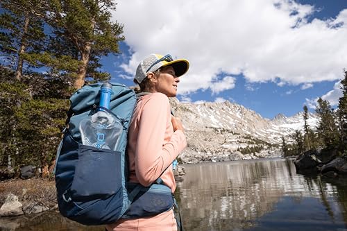 Platypus Quickdraw Ultralight Backpacking Water Filter, Blue