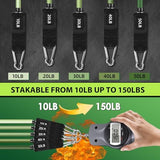 WHATAFIT Resistance Bands, Exercise Bands，Resistance Bands for Working Out, Work Out Bands with Handles for Men and Women Fitness, Strength Training Home Gym Equipment