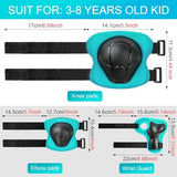Kids Protective Gear Set Knee Pads for Kids 3-14 Years Toddler Knee and Elbow Pads with Wrist Guards 3 in 1 for Skating Cycling Bike Rollerblading Scooter