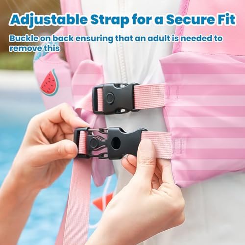 HeySplash Swim Vest for Kids, Toddler Pool Floaties Fit 20-50/70 Lbs, Children Swimming Vest with Adjustable Strap, Swim Jacket Water Wing Arm Float, Puddle Sea Beach Boat Jumper Boy Girl Baby