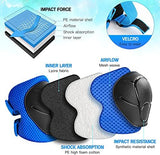 Kids Protective Gear Set Knee Pads for Kids 3-14 Years Toddler Knee and Elbow Pads with Wrist Guards 3 in 1 for Skating Cycling Bike Rollerblading Scooter