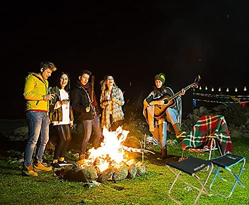 AOUTACC Ultralight Portable Folding Camping Stool for Outdoor Fishing Hiking Backpacking Travelling(XL:13"x14"x15";Large:11.8"x11"x11.4"; Medium:8.3"x9.5"x 11")