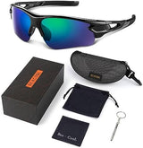 BEACOOL Polarized Sports Sunglasses for Men Women Youth Baseball Fishing Cycling Running Golf Motorcycle Tac Glasses UV400