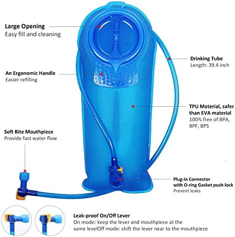 Unigear Hydration Pack Backpack with 70 oz 2L Water Bladder for Running, Hiking, Cycling, Climbing, Camping, Biking