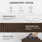 Gym Flooring Set - Interlocking EVA Soft Foam Floor Mat, 18 Pieces Puzzle Rubber Tiles Protective Ground Surface Protection, Play Workout Exercise Mats Underlay Matting Sports Pool Home Fitness Garage