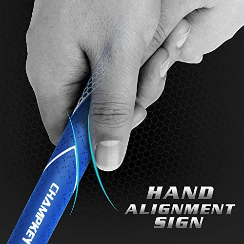 CHAMPKEY Premium Rubber Golf Grips 13 Pack | High Traction and Feedback Rubber Golf Club Grips | Choose Between 13 Grips with 15 Tapse and 13 Grips with All Kits