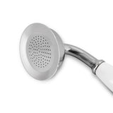 Vancoco Classic Handheld Shower Head - Universal Traditional Ceramic Handle High Pressure Brass Chrome Finish