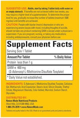 Nature Made SAM-e Complete 400 mg - 60 Enteric Coated Tablets