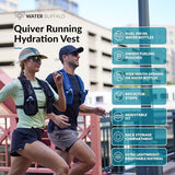 Water Buffalo Hydration Running Vest - Quiver Hydration Vest - Running Hydration Vest with Dual Water Bottles - Lightweight Water Backpack for Running,