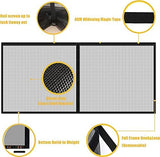 LIAMST Garage Door Screen for 8x8FT, 1 Car Garage Doors- Reinforced Fiberglass Door Screen,Stronger High Energy Magnets ， Magnetic Screen Door