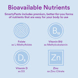 SmartyPants Toddler Multivitamin Gummies: Omega 3 Fish Oil (EPA/DHA), Vitamin D3, C, Vitamin B12, B6, A, K & Zinc, Biotin, Beta Carotene, Gluten Free, Three Fruit Flavors, 90 Count (30 Day Supply)