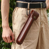 Kosibate Bushcraft Gear, Hand Auger Wrench for Easy Wood Drilling - Settlers Wrench and Bushcraft Tools Perfect for Camping and Woodworking Tasks-Scotch Eye Wood Drill with Leather Case Brown.