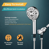 Cobbe Filtered Shower Head with Handheld, High Pressure 9 Spray Mode Showerhead with Filters, detachable shower head, Water Softener for Hard Water Remove Chlorine and Harmful Substance, Chrome