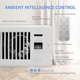 Super Quiet Register Booster Fan 4" x 10" - Intelligent Thermostat Control Vent Fan Booster - Cooling Heating Smart Register Vent - White