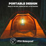 EverBrite LED Camping Lantern, USB C Rechargeable Lantern with Stepless Dimming, Vintage Portable Camping Lights & Lanterns, Lanterns for Power Outages, Hurricane, Emergency, Fishing, Home and More