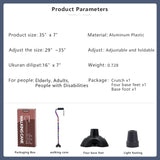 YOKABOZE Canes for Women, Folding Cane Lightweight with Offset Handle, Adjustable Walker Stick for Seniors Mobility Balance Crutch for Men for Stability