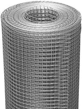 SEBOSS Hardware Cloth 1/2 inch 48 x 100 Ft 19-Gauge, Hot-dip Galvanized After Welding, Chicken Wire Fencing Wire Mesh Roll Rat Wire Gopher Mesh