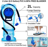 Hydration Backpack Pack, Water Backpack 20L Capacities Included 2L Hydration Bladder, Festival Essential - Rave Hydration Pack Hydropack Hydro for Hiking, Running, Biking, Festival Gear