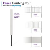 WamBam 4ft White Vinyl Finishing Post