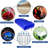 240 L/63 Gal Water Bladder Tank, Foldable Portable Water Storage Container, Emergency Water Bag for RV, Truck Bed, Fire Prevention, Drought Resistance, Blue