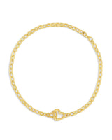 gorjana - Parker Heart Mini Bracelet 7 1/4" - 18k Gold Plated for Women