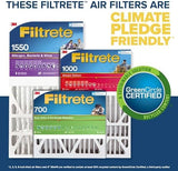 Filtrete 16x25x4(SlimFit), AC Furnace Air Filter, MPR 1550 DP, Healthy Living Ultra Allergen Deep Pleat, 4-Pack, Fits Lennox & Honeywell Devices (exact dimensions 15.5 x 24.5 x 3.75)