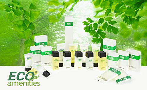 ECO Amenities, 200 PACK: Mini Size 1 Ounce Travel Shampoo & Conditioner Sets, Green Tea Scent - 2 in 1 Shampoo & Conditioner, Natural, Cruelty-Free, Sustainably Packed, TSA Approved