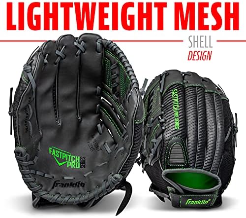 Franklin Sports Girls Softball Glove-Women's Windmill Fastpitch+Slowpitch Softball Glove-Right and Left Hand-Adult
