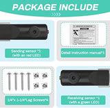 for Genie Garage Door Sensor, Replacement for Genie/Overhead Garage Door Sensor, Compatible with Genie/Overhead Garage Door Opener Made After 1993, Item Includes Two Sensors (Receiving&Sending)